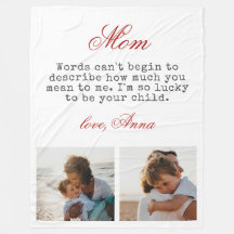 Cadeau pour Maman Typographie Script Chaud Message