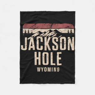 Couverture Polaire Cadeau souvenir de randonnée montagne Jackson Hole