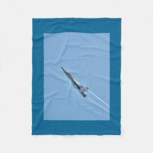 Couverture Polaire Cadeau Supersonic Airforce Jet-Fighter Designer
