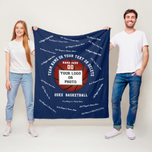Couverture Polaire Cadeaux de soirée senior pour joueurs de basketbal