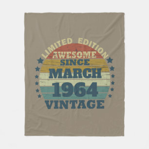 Couverture Polaire Cadeaux personnalisés soixante vintages 60e annive