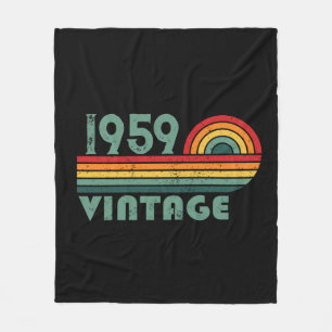 Couverture Polaire Cadeaux personnalisés vintages 65e anniversaire