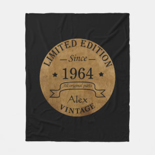 Couverture Polaire Cadeaux personnalisés vintages de 60e anniversaire