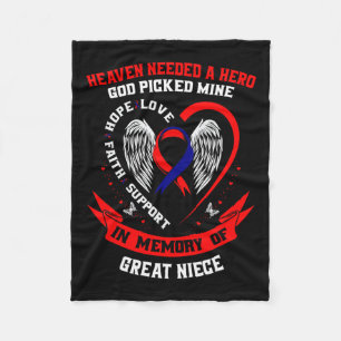 Couverture Polaire Cadeaux Perte Grande Nièce Maladie de Coeur Sensib