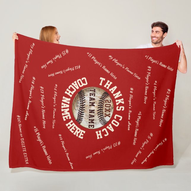 Couverture Polaire Cadeaux rouges et blancs d'entraîneur de (En situation)