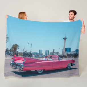 COUVERTURE POLAIRE CADILLAC ROSE