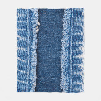 Couverture Polaire Cadre en tissu à deux tons blanchis