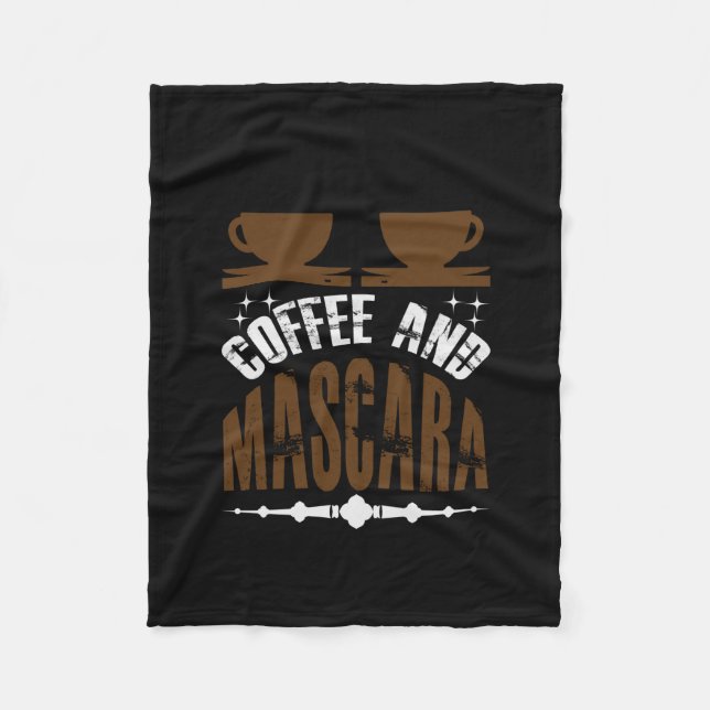 Couverture Polaire Café Art Café Et Mascara (Devant)