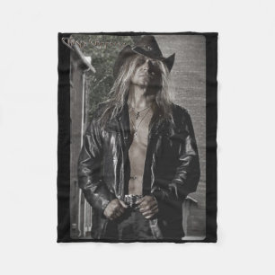 Couverture Polaire Caffery Blanchisserie en laiton noir et blanc