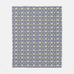 Couverture Polaire Cail Bird Motif décoratif Fleece Blanche