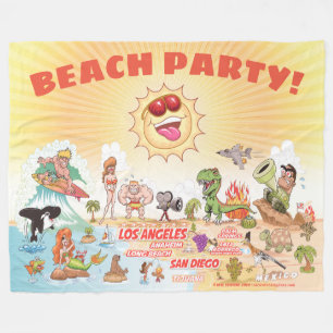 Couverture Polaire California Beach Party