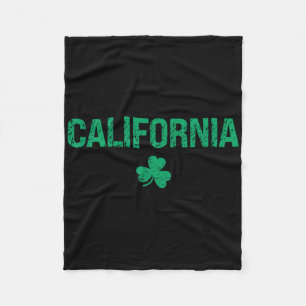 Couverture Polaire California Irish Shamrock St Patrick's Day