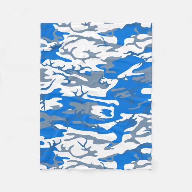 Couverture Polaire Camion bleu eau glacée (Devant)