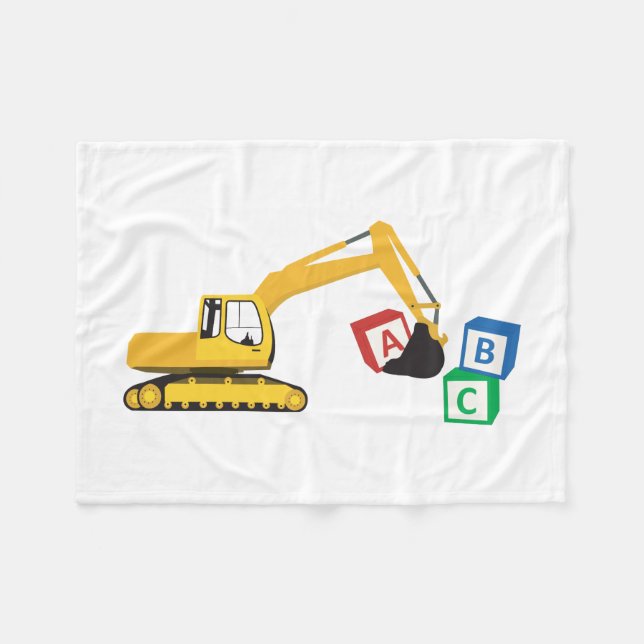 Couverture Polaire Camion de construction d'excavateur ABC (Devant (Horizontal))