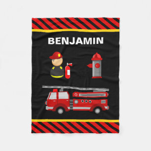 Couverture Polaire Camion de pompiers Pompiers