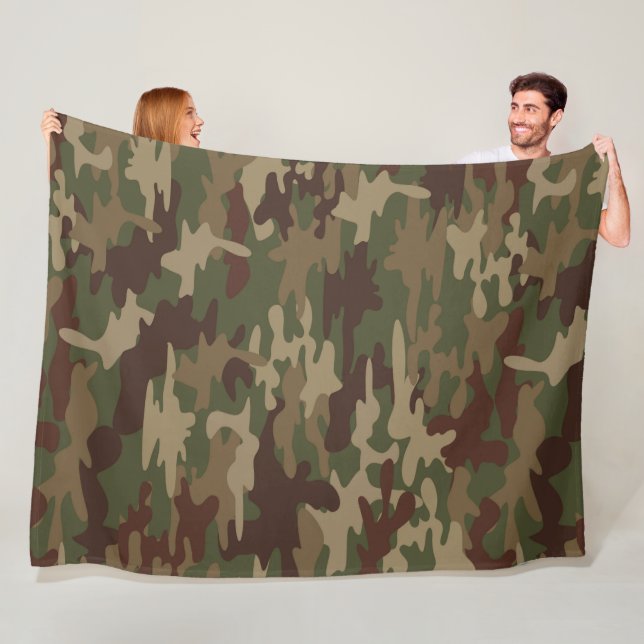 Couverture Polaire Camo (En situation)