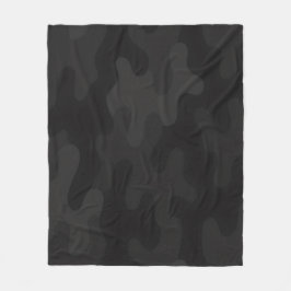 Couverture Polaire Camo élégant Noir foncé profond Tons Charbon Moder
