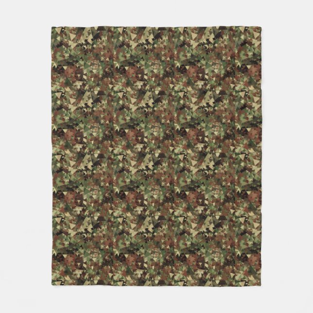 Couverture Polaire Camo géométrique (Devant)