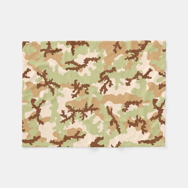 Couverture Polaire Camouflage du désert (Devant (Horizontal))