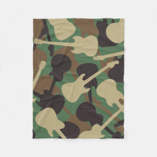 Couverture Polaire Camouflage guitare