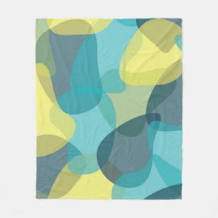 Couverture Polaire Camouflage, moderne, cool, tendance, géométrique u