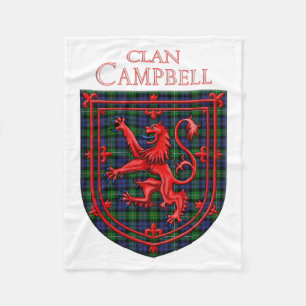 Couverture Polaire Campbell of Loudoun Tartan Scottish Plaid