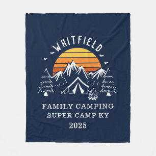 Couverture Polaire Camping familial personnalisé - Correspondance vac