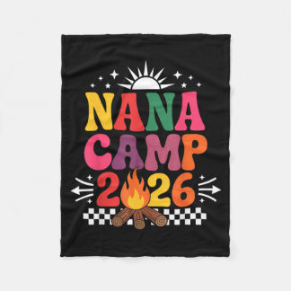 Couverture Polaire Camping rétro Nana 2026 Vacances d'été en famille