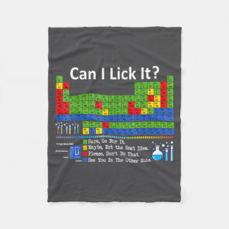 Couverture Polaire Can I Lick It Periodic Table Chart Science Teacher