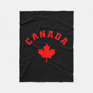 Couverture Polaire Canada drapeau canadien feuille d'érable randonnée