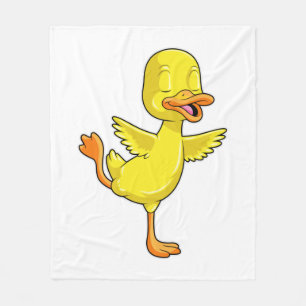 Couverture Polaire Canard au Yoga Fitness sur une jambe
