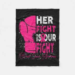Couverture Polaire Cancer Son Combat Est Notre Combat Sensibilisation