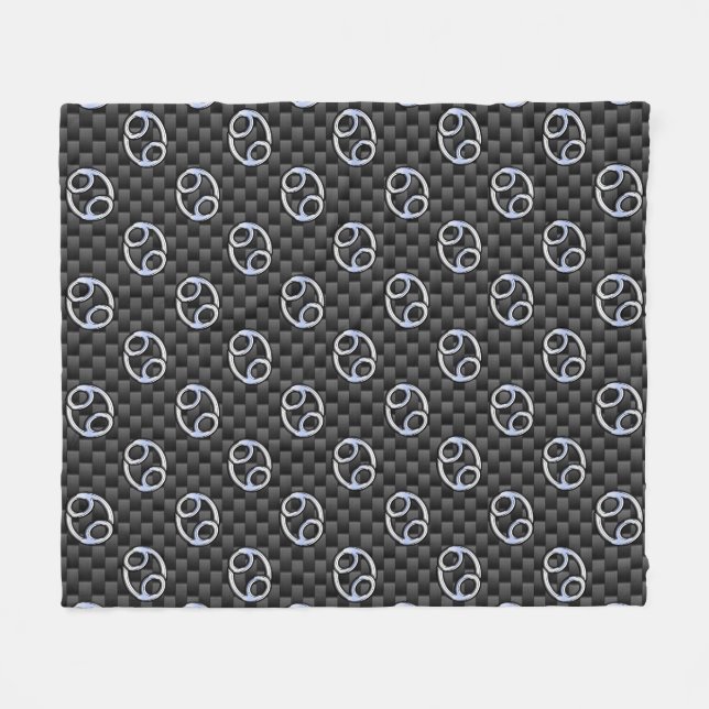 Couverture Polaire Cancer Zodiac Connexion au charbon de bois Fibres  (Devant (Horizontal))