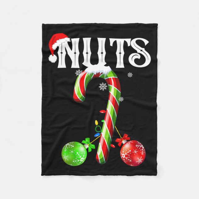 Couverture Polaire Candy Cane Chest Nuts Couples Funny Chestnuts Xmas (Devant)