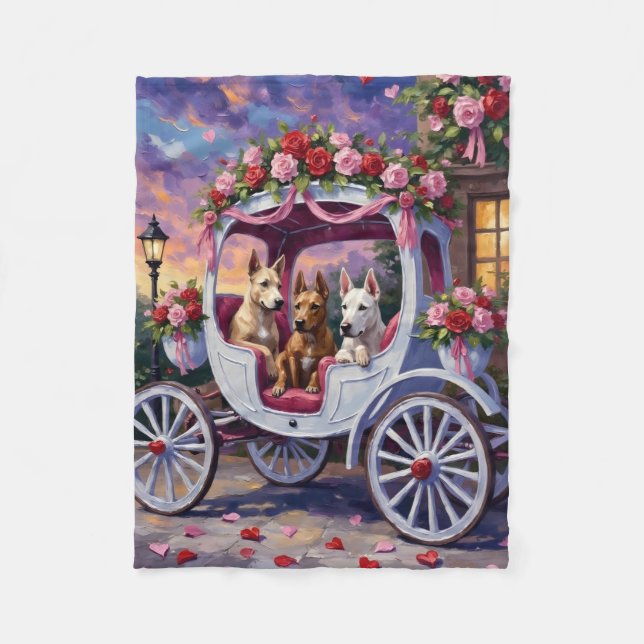 Couverture Polaire cane corso Dog Valentine's Day (Devant)