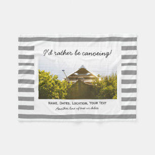 Couverture Polaire Canoë-kayak sur mesure Photo Gris et Blanc