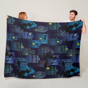 Couverture Polaire CAPE éffrayante BLUE HALLOWEEN
