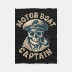 Couverture Polaire Capitaine De Bateau À Moteur Pour Propriétaire De