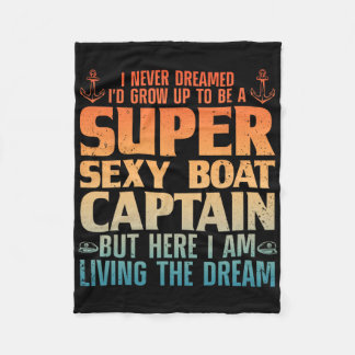 Couverture Polaire Capitaine de bateau cool pour hommes femmes voile