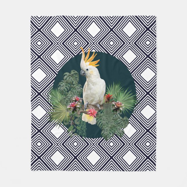 Couverture Polaire Captivant Cockatoo Bird (Devant)