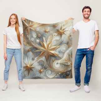 Couverture Polaire Capturer Art Hiver Scène & Cristaux de neige et de