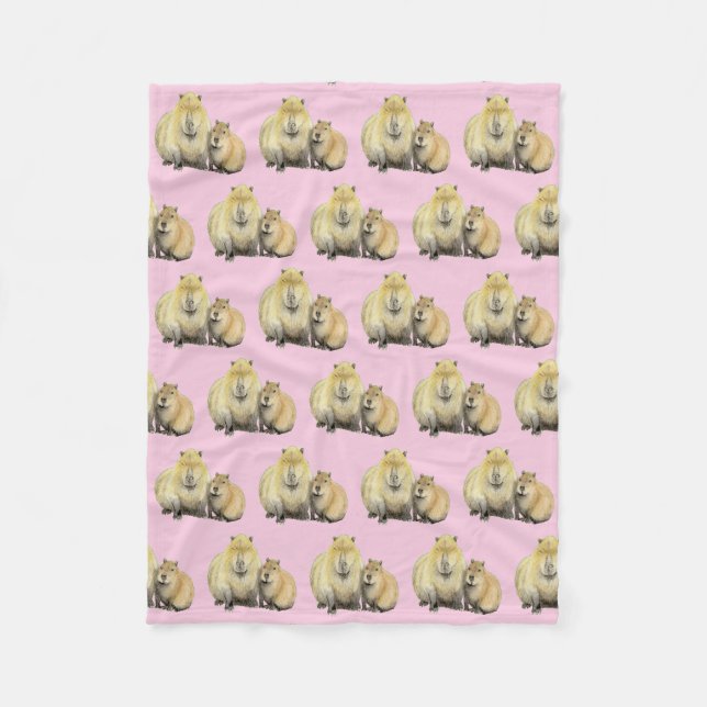 Couverture Polaire Capybara (Devant)
