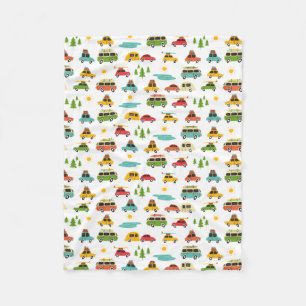 Couverture Polaire Caravane d'aventure de camping