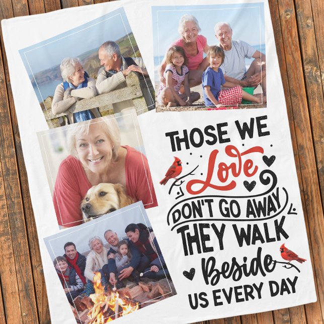 Couverture Polaire Cardinal Poem Photos Memorial Keepsaké (Créateur téléchargé)