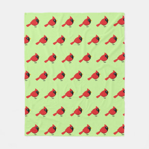 Couverture Polaire Cardinal Rouge Cardinal Cardinal aux Fleurs
