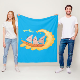 Couverture Polaire Caricature de surf pour chips de maïs mignonette n
