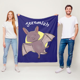 Couverture Polaire Caricature de vol de chauve-souris