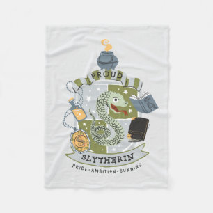 Couverture Polaire Caricature Fière Slytherin Crest