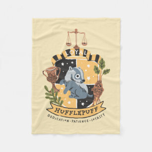 Couverture Polaire Caricature Loyal Hufflepuff