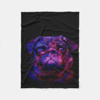 Couverture Polaire Carlin Chien mignon | Grand cadeau pour les Amoure